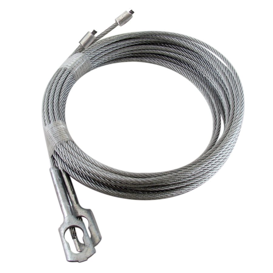 1 / 8 X 102" 7X7 GAC Garage Door Torsion Lift Cables with CC1 Clip