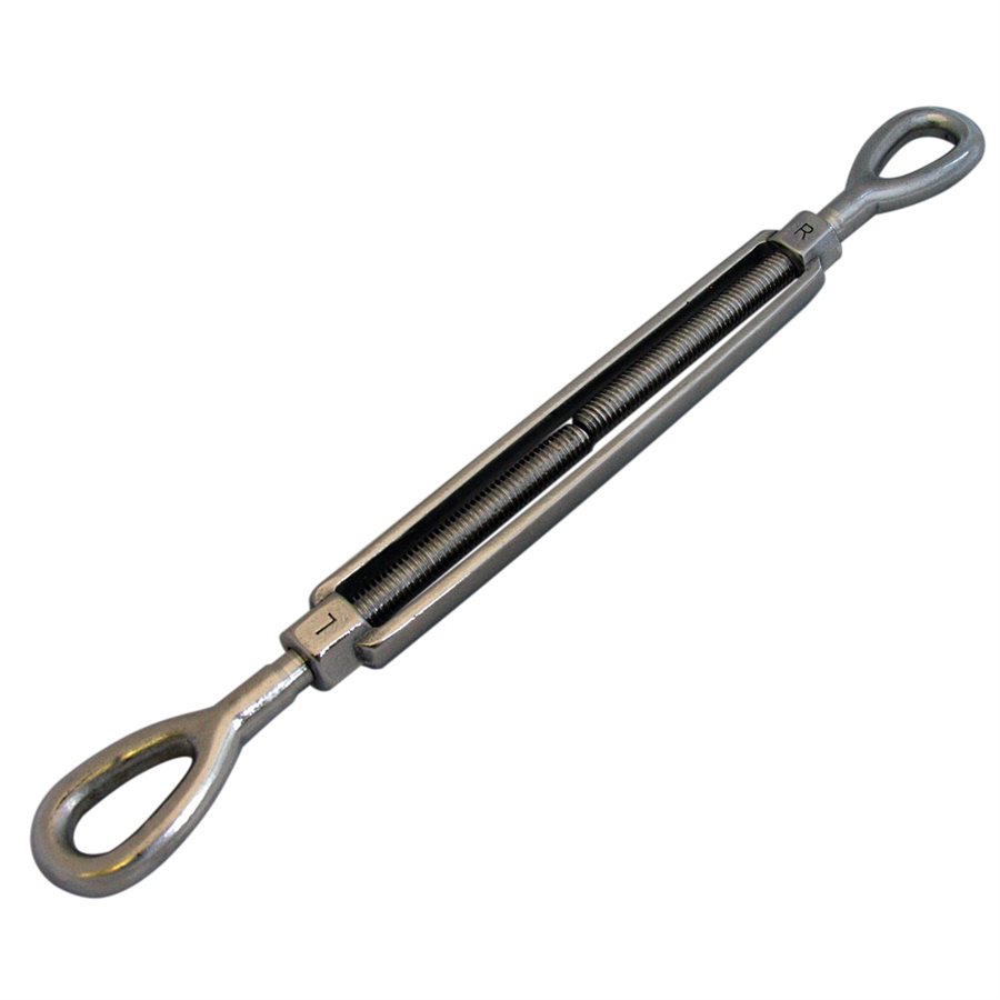 Stainless Steel T316 Eye/Eye Turnbuckle - 3/4 in X 6 in