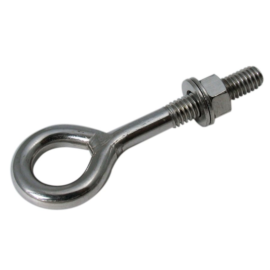 Stainless Steel T304 Welded Eyebolt - 5/16 in X 2 in