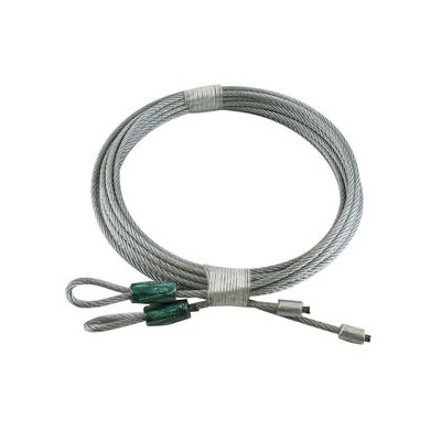 Green Garage Door Torsion Lift Cables - 1/8 in X 104 in X 7x7