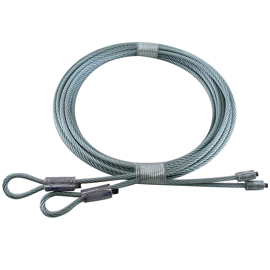Gray Garage Door Torsion Lift Cables - 1/8 in X 126 in X 7x19