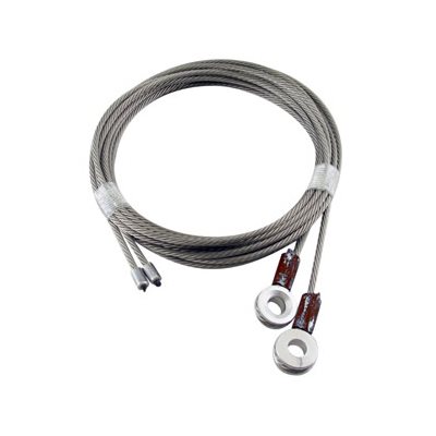 GAC Truck Door Cables, 5/16 in Beveled Eye - 1/8 in X 115 in, 7x19 - Green