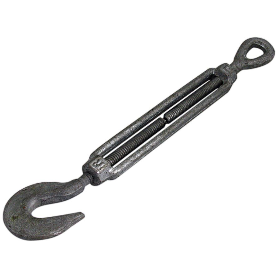 Eye/Hook Galvanized Turnbuckle - 5/16 in X 4-1/2 in