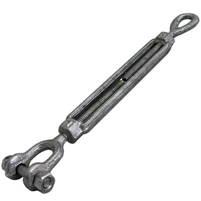 Eye/Jaw Galvanized Turnbuckle - 7/8 in X 12 in
