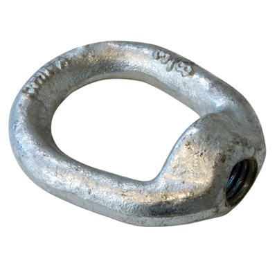 3/8 in Hot Dip Galvanized Eye Nut With 1/2 in UNC Tap