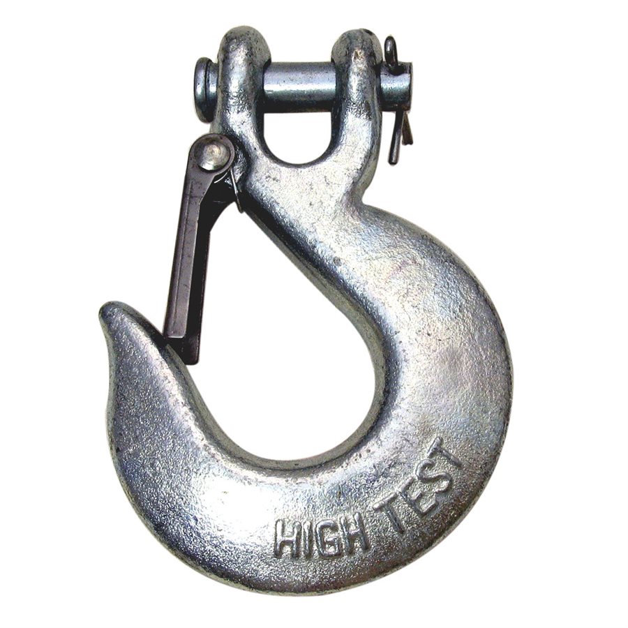 High Test Clevis Slip Hook With Latch - 3/8 in