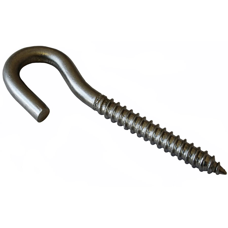 Stainless Steel T304 Lag Hook With 1/2 in Opening & 5/16 in Thread - 1/4 in X 3-1/2 in