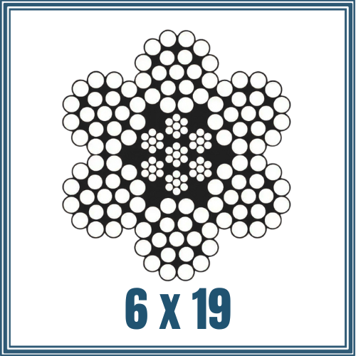 6x19 diameter snowflake for wire rope