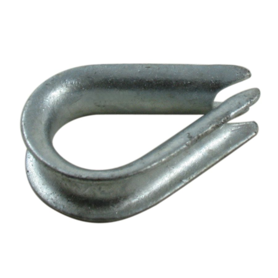 Standard-Duty Galvanized Thimbles - 5/16 in X 100 Pcs