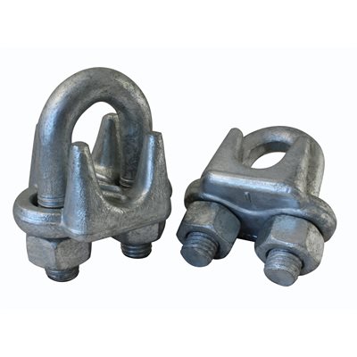Forged Galvanized Wire Rope Clips - 5/8 in