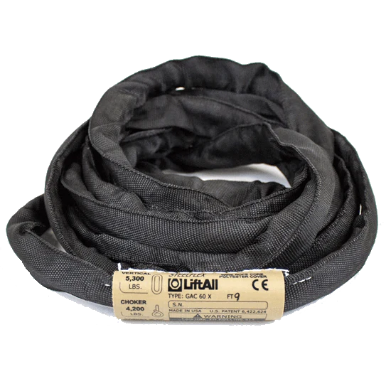 Black Polyester Steelflex Round Sling - 3 ft