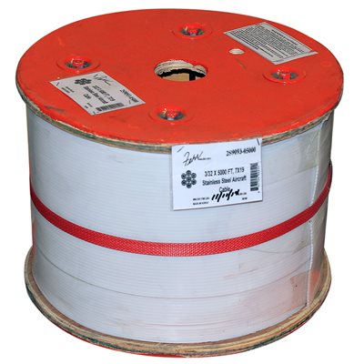 3/16" Galvanized Aircraft Cable Steel Wire Rope 7x19 900 Feet 