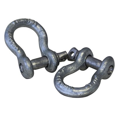 4 Load Rated Anchor Shackles 1/2" 