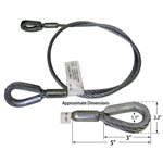 3 / 8 X 2.5 FT GAC Sling, Thimble Loop Ea End (30" )