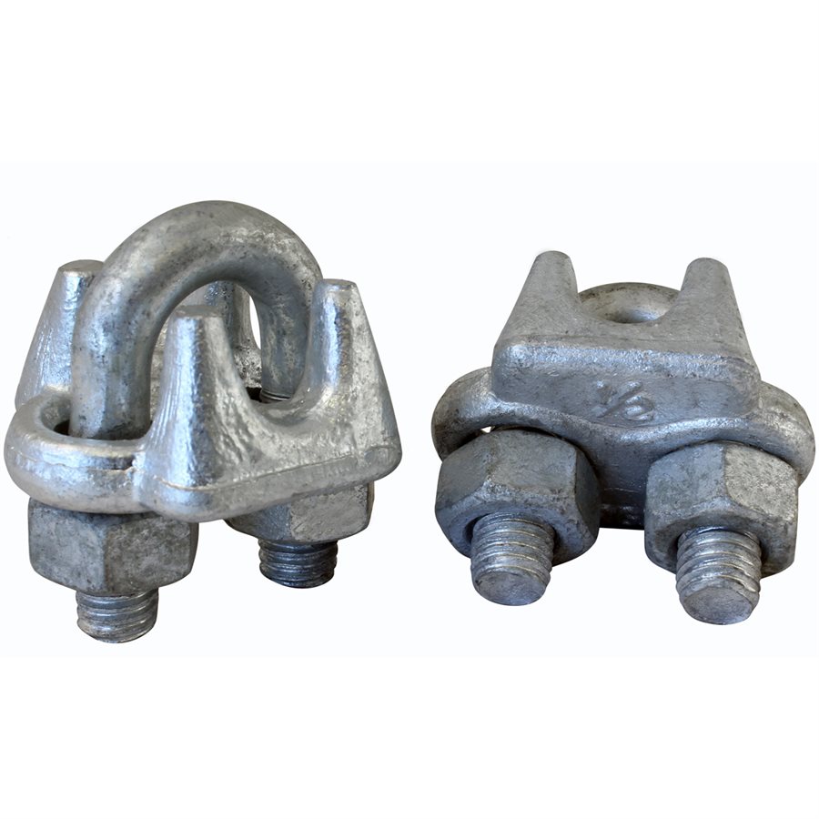 1 / 2 Wire Rope Clip Galvanized X 10 Pcs